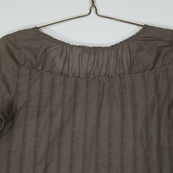 Eddie Bauer Blouse Women's Size XS Embroidered Long Sleeve 1/2 Button Up Office - Picture 8 of 10